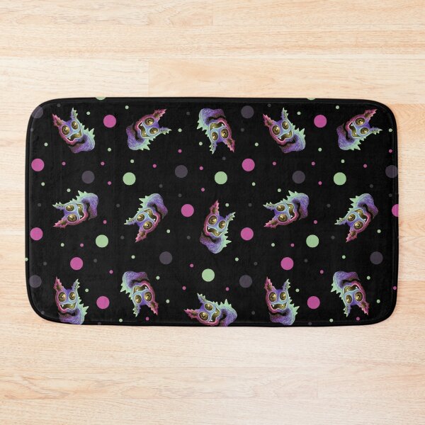 Item preview, Be Weird - creepy cute colorful creature pattern (black) designed and sold by zazuzanta.