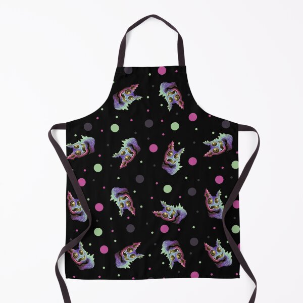 Item preview, Be Weird - creepy cute colorful creature pattern (black) designed and sold by zazuzanta.