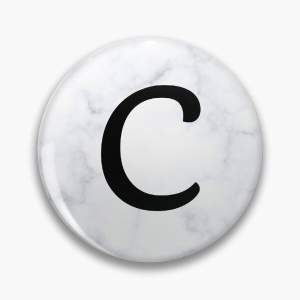 Item preview, Letter C Initial White and Gray Marble Background designed and sold by Shir-designs.