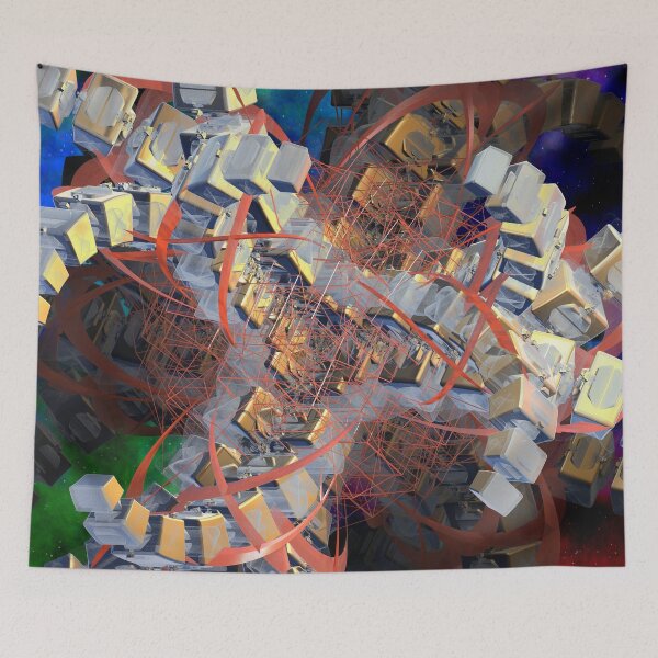 Item preview, Endless Scaffolding Fractal Abstract designed and sold by BoundedChaos.