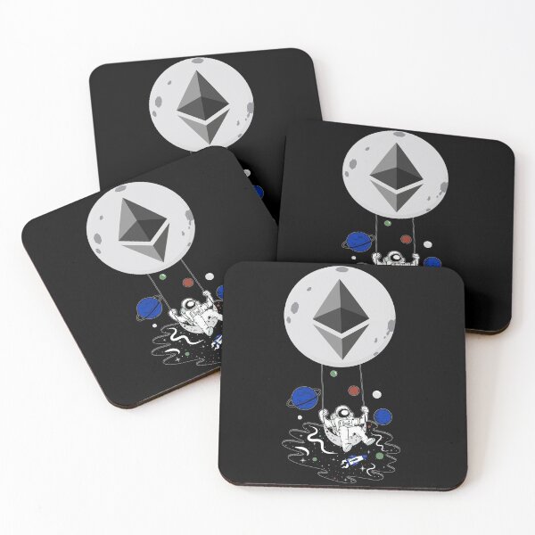 Item preview, Ethereum to the Moon - this is a great gift for every cryptocurrency investor designed and sold by hyggekrog.