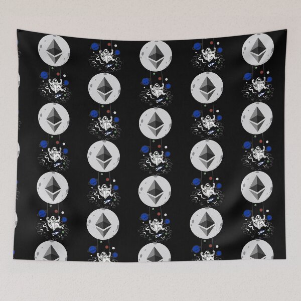 Item preview, Ethereum to the Moon - this is a great gift for every cryptocurrency investor designed and sold by hyggekrog.