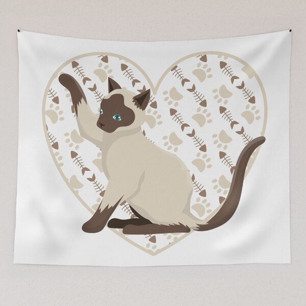 Item preview, Cute Siamese Cat designed and sold by AnaskyFashion.