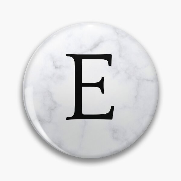 Item preview, Letter E Initial White and Gray Marble Background designed and sold by Shir-designs.