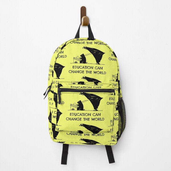 Item preview, Education can change the world - inspirational adage (black) designed and sold by SolidEarthArt.