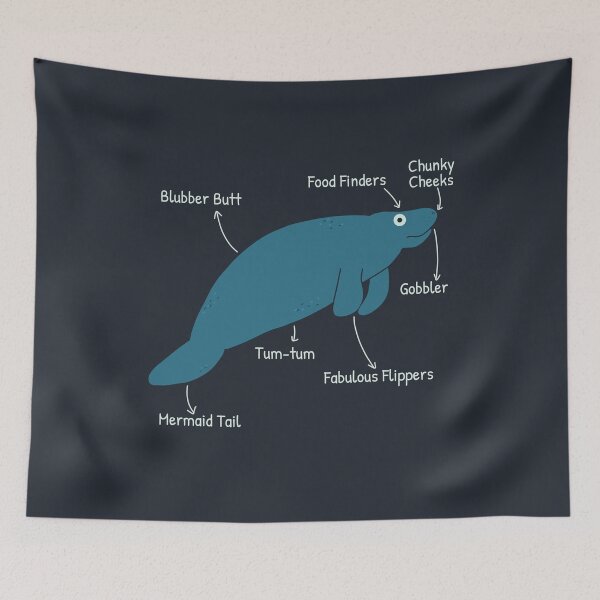 Item preview, Manatee Lover Funny Manatee Dugong and Sea Cow Anatomy designed and sold by JokeGysen.