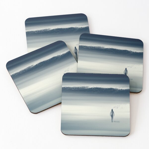 Item preview, She Saw It Coming - Breaking Waves and Woman designed and sold by Dyrk Wyst Redbubble Shop.