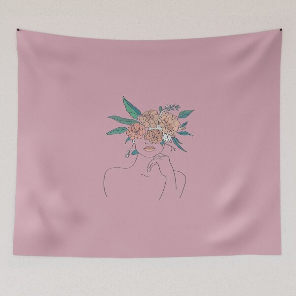 Item preview, Girl with flower on head designed and sold by Hooria-awan.