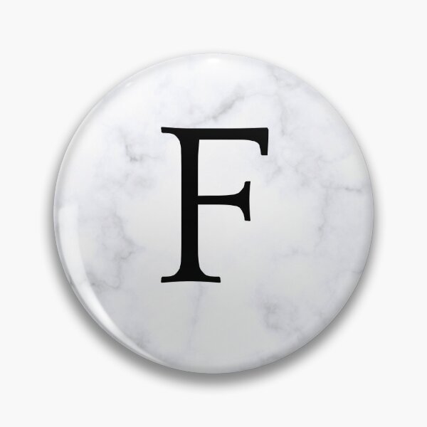 Item preview, Letter F Initial White and Gray Marble Background designed and sold by Shir-designs.