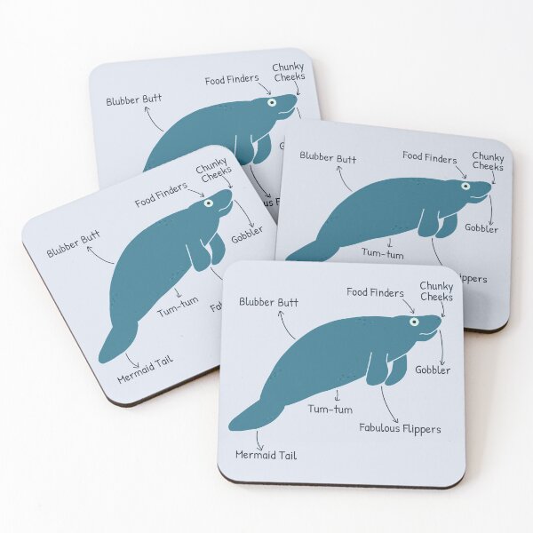 Item preview, Funny Manatee Dugong and Sea Cow Anatomy Floaty potato Lover designed and sold by JokeGysen.