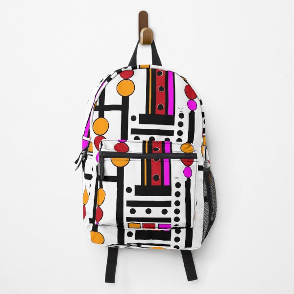 Item preview, modernism red yellow pink designed and sold by Maureen Zaharie.