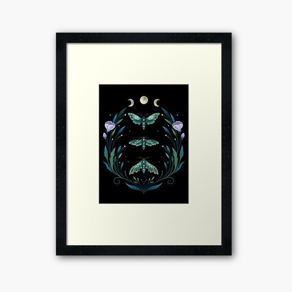 Item preview, Lime Hawk Moths Night designed and sold by episodicDrawing.