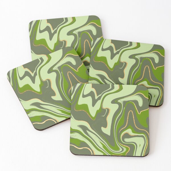 Item preview, Copy of Green/Emerald/Gold Liquified Abstract designed and sold by muffinstandd.