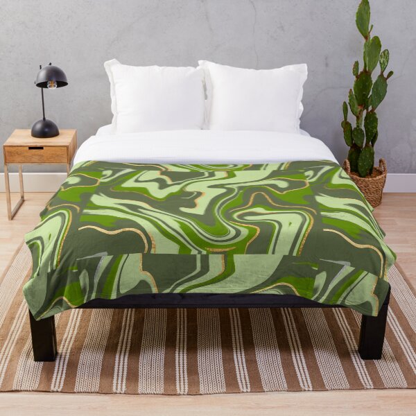 Artikelvorschau, Kopie von Green/Smaragd/Gold Liquified Abstract entworfen und verkauft von muffinstandd.