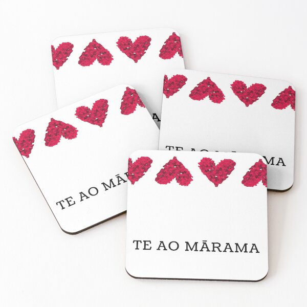 Item preview, Te Ao Mārama - The natural world (Māori) + hearts designed and sold by Mantra-tshirt.