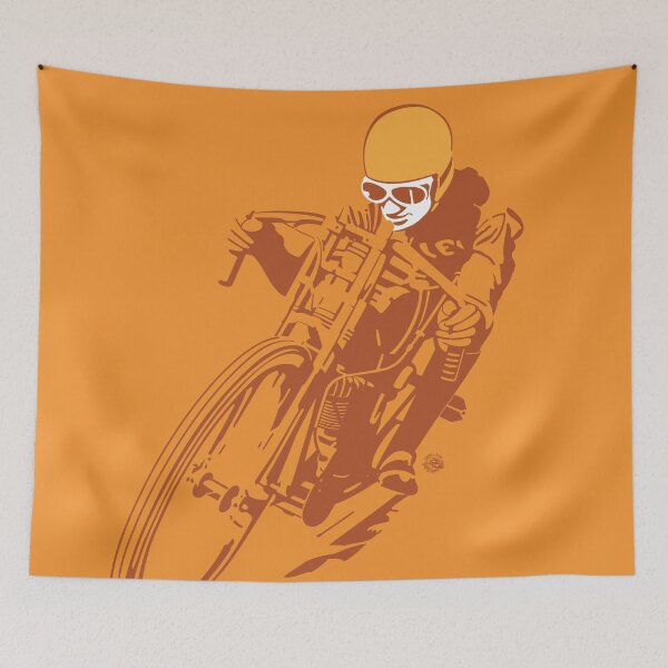 Item preview, Board Track Racer 3 Orange Background designed and sold by Saddle Bums.