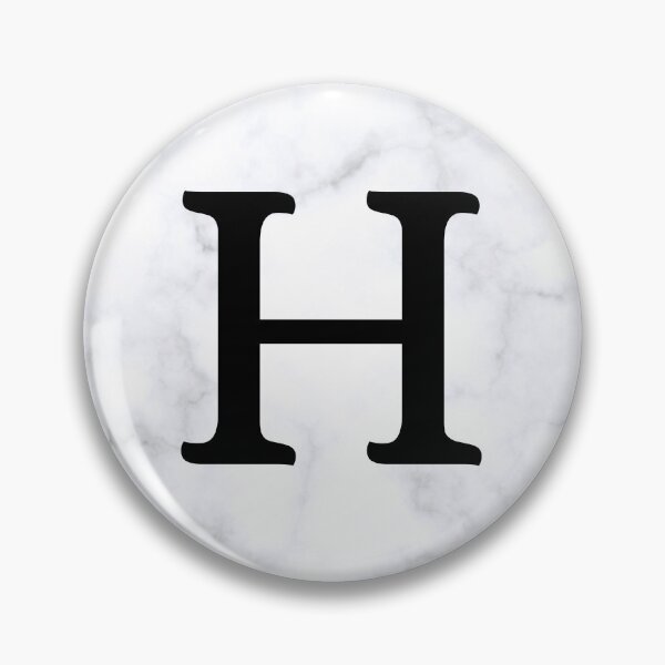 Item preview, Letter H Initial White and Gray Marble Background designed and sold by Shir-designs.