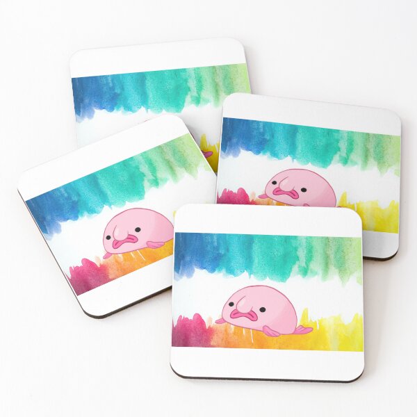 Item preview, watercolor blobfish designed and sold by Awesomefamily.