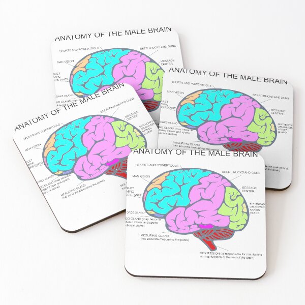Item preview, The Anatomy of the male brain designed and sold by John Carlo Designs.