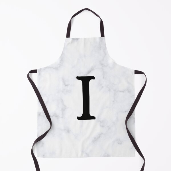 Item preview, Letter I Initial White and Gray Marble Background designed and sold by Shir-designs.