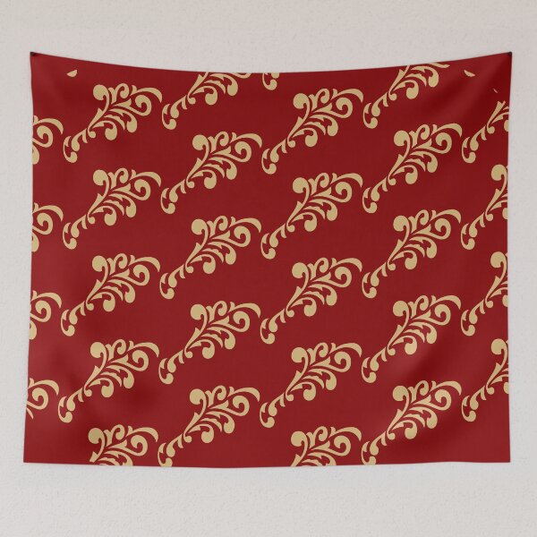 Item preview, Royal color palette baroque form pattern designed and sold by BlancaQstyle.