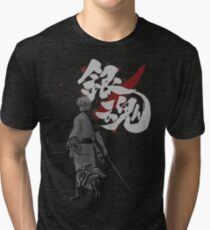 Sakata Gintoki - Gintama anime Tri-blend T-Shirt