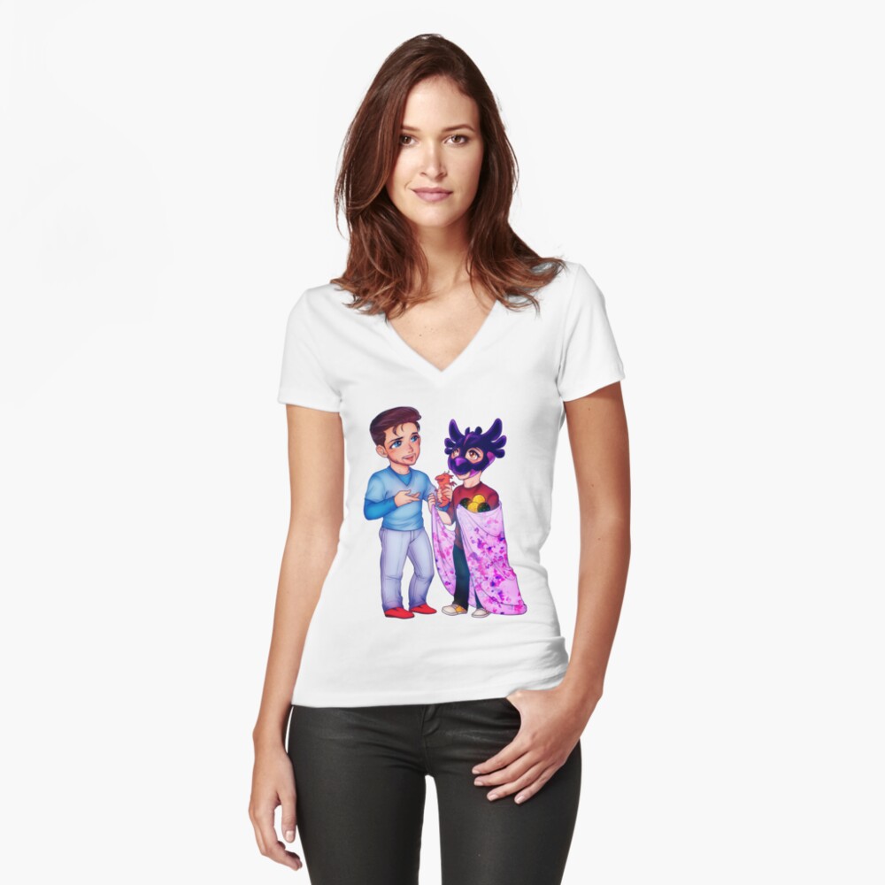 Item preview, Fitted V-Neck T-Shirt designed and sold by CarlyMarie1.