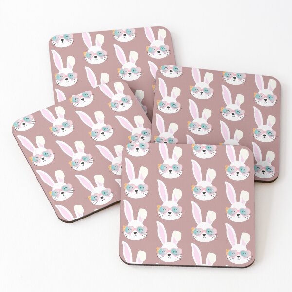 Item preview, Happy Hippie Easter Bunny with Glasses Rabbit Lover Gift Lockdown Easter 2021 designed and sold by hyggekrog.