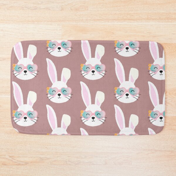 Item preview, Happy Hippie Easter Bunny with Glasses Rabbit Lover Gift Lockdown Easter 2021 designed and sold by hyggekrog.