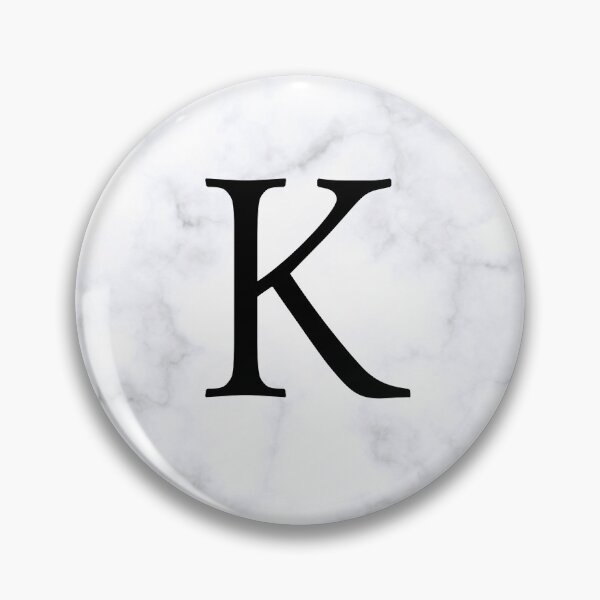 Item preview, Letter K Initial White and Gray Marble Background designed and sold by Shir-designs.