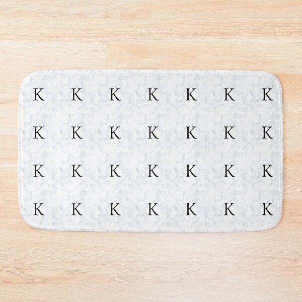 Item preview, Letter K Initial White and Gray Marble Background designed and sold by Shir-designs.