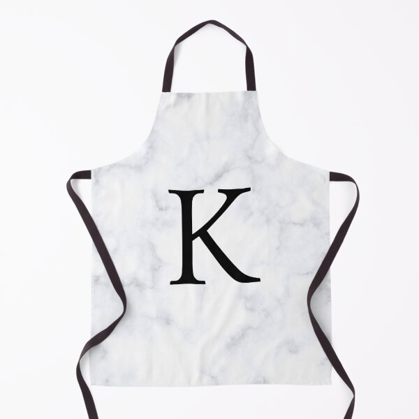 Item preview, Letter K Initial White and Gray Marble Background designed and sold by Shir-designs.