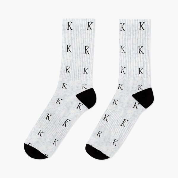 Item preview, Letter K Initial White and Gray Marble Background designed and sold by Shir-designs.