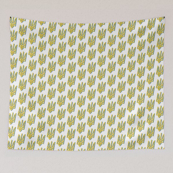Item preview, 3D Yellow Blue Ukrainian Trident designed and sold by Ukrainian.