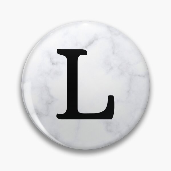 Item preview, Letter L Initial White and Gray Marble Background designed and sold by Shir-designs.
