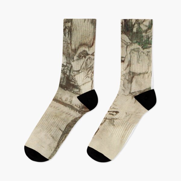 Item preview, Badger and Mole Wind in the Willows illustration - Arthur Rackham designed and sold by Vintage Designs +.