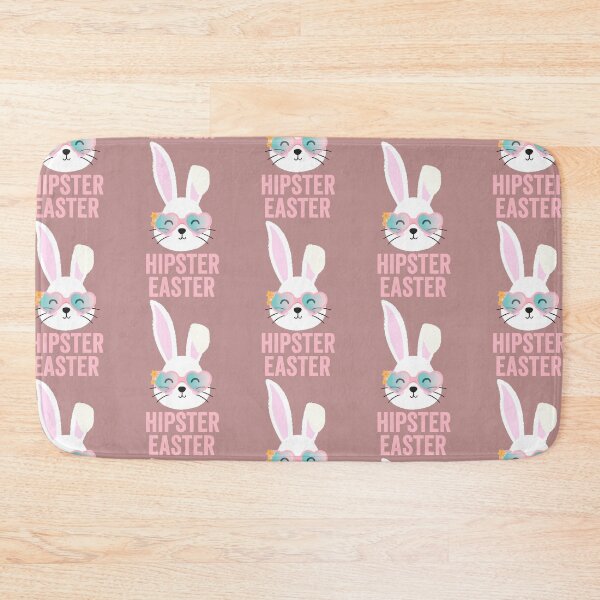 Item preview, Happy Hippie Easter Bunny with Glasses Rabbit Lover Gift Lockdown Easter 2021 designed and sold by hyggekrog.