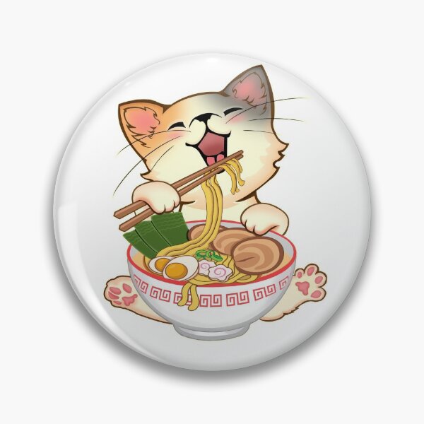 Item preview, Cute Ramen Cat designed and sold by GreenSplash.