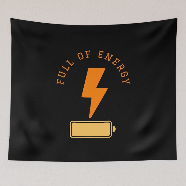 Item preview, Battery full of energy with a lightning symbol designed and sold by Advforester.