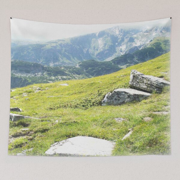 Item preview, Beautiful Mountain Grass Photo On A Bright Day designed and sold by LuckyKermit.