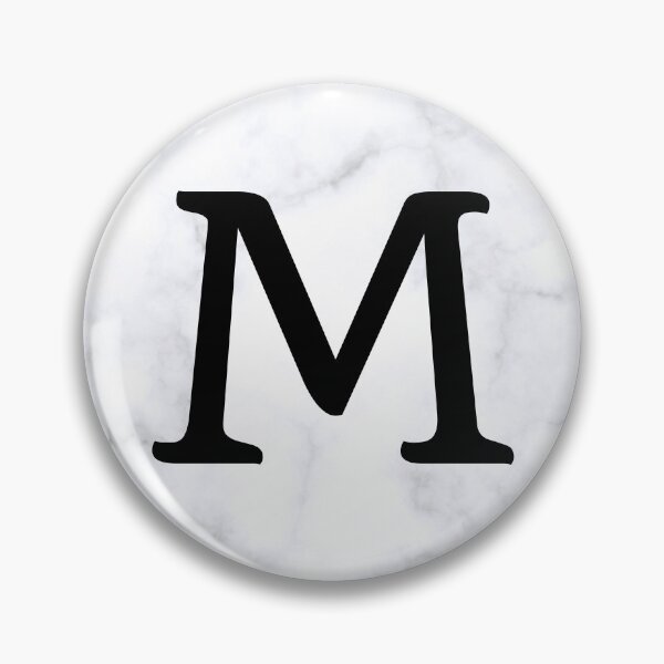 Item preview, Letter M Initial White and Gray Marble Background designed and sold by Shir-designs.