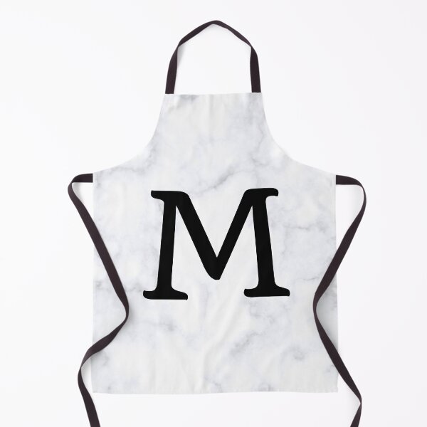 Item preview, Letter M Initial White and Gray Marble Background designed and sold by Shir-designs.