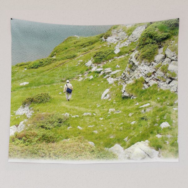 Item preview, A Walk In The Lovely Green Mountains designed and sold by LuckyKermit.