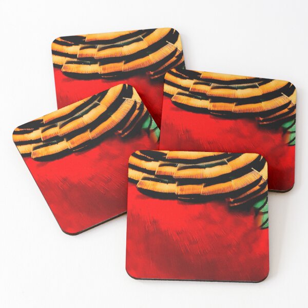 Item preview, Magnificent Red Golden Chinese Pheasant - feathers, plumage, close up.  designed and sold by JellyBeenzz.