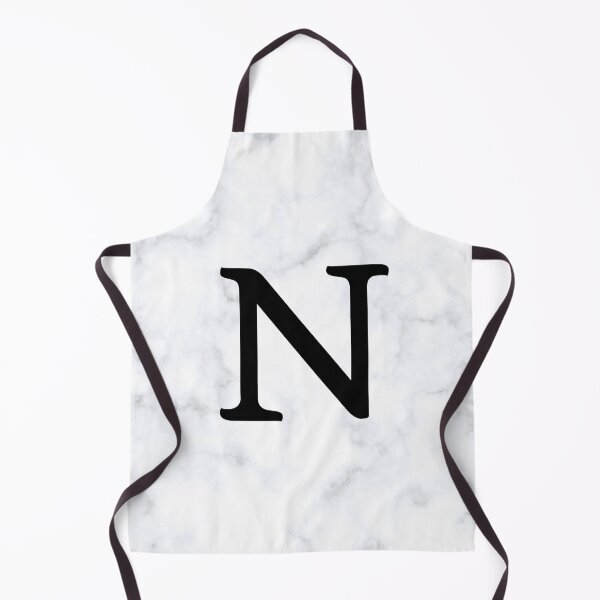 Item preview, Letter N Initial White and Gray Marble Background designed and sold by Shir-designs.