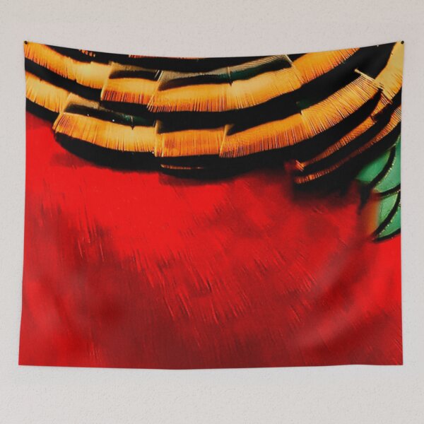 Item preview, Magnificent Red Golden Chinese Pheasant - feathers, plumage, close up.  designed and sold by JellyBeenzz.
