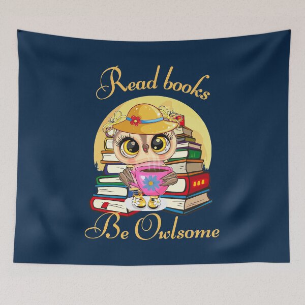Item preview, Read books, be owlsome designed and sold by Eva-Success.
