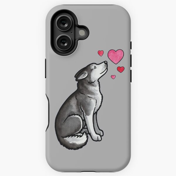 Item preview, Siberian Husky love designed and sold by animalartbyjess.