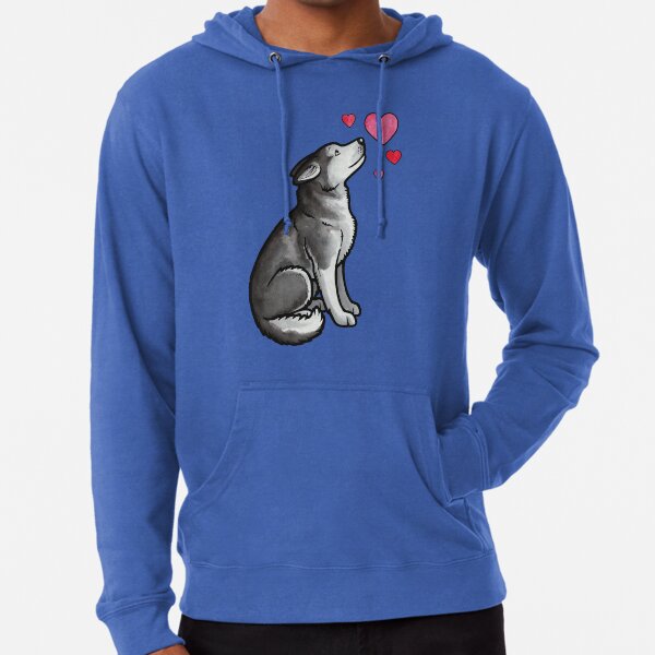 Siberian Husky love Lightweight Hoodie