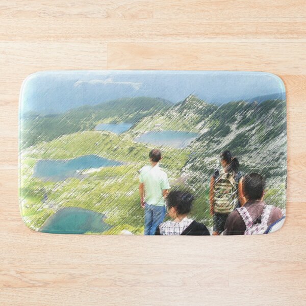 Item preview, Broad Panoramic View Of Seven Rila Lakes designed and sold by LuckyKermit.